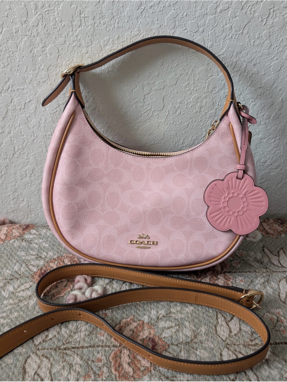 Coach Powder Pink Emily Shoulder Bag Like New